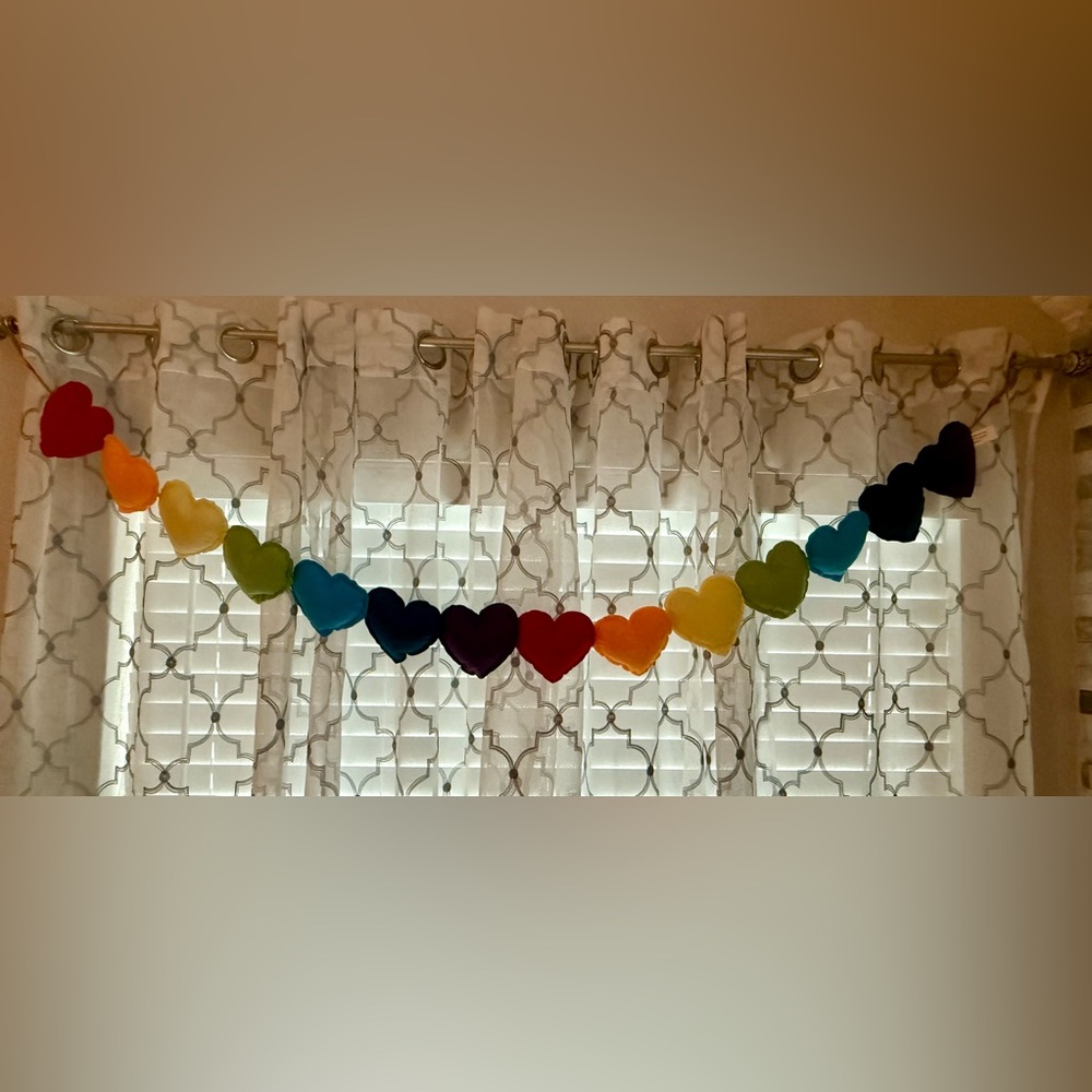 Colorful Heart Garland